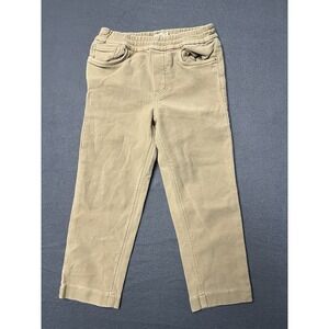 Faherty Stretch Terry Jeans‎ Kids 4T Beige Tan 5 Pkt Design Waistband NWOT